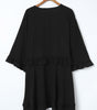 Robe Mini Babydoll Noire pour Femmes