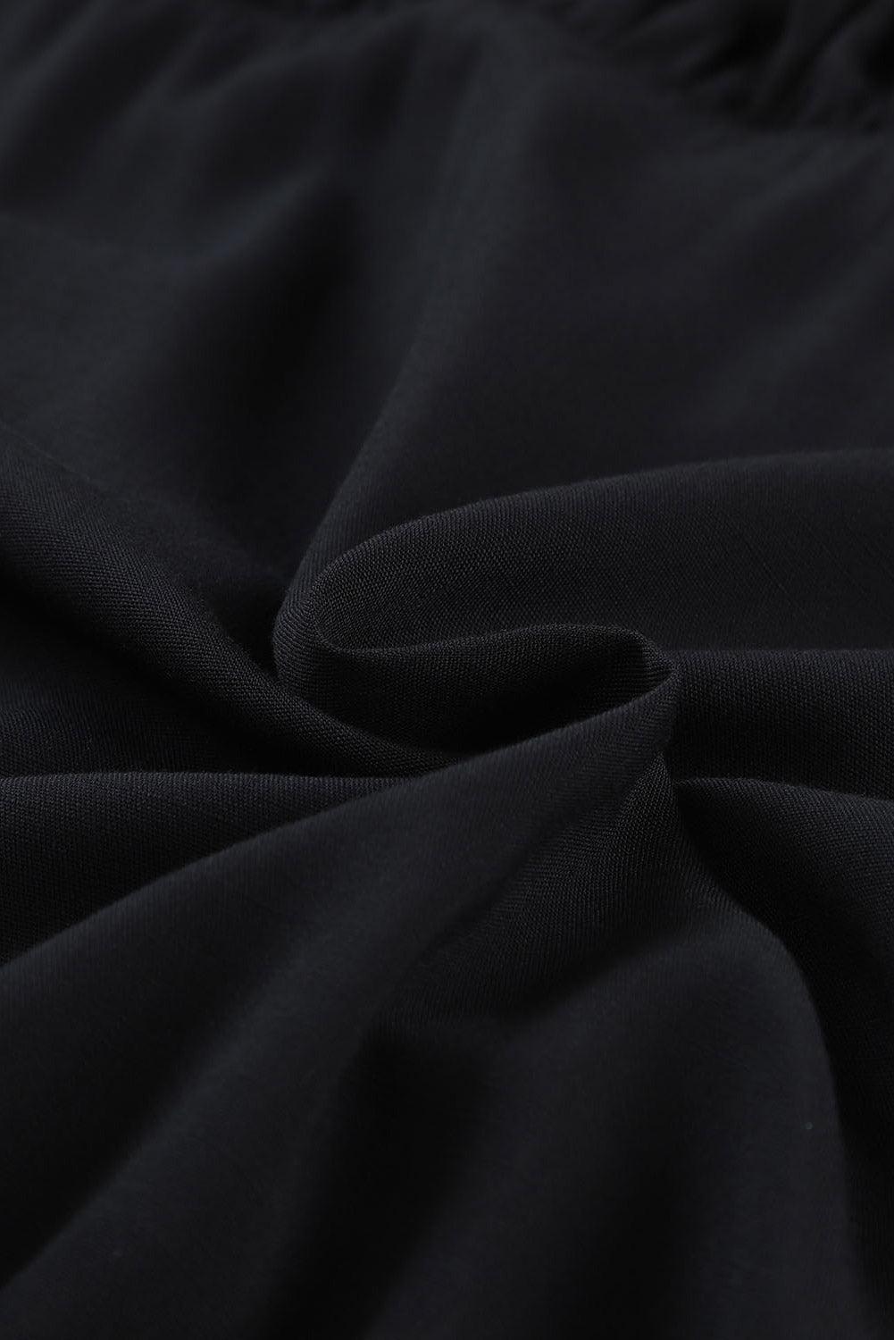 Robe Mini Babydoll Noire pour Femmes